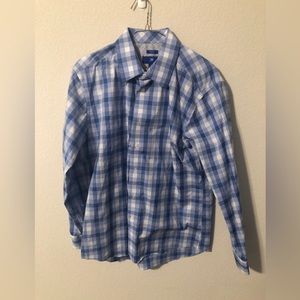 Egara - Blue Checkered Dress Shirt